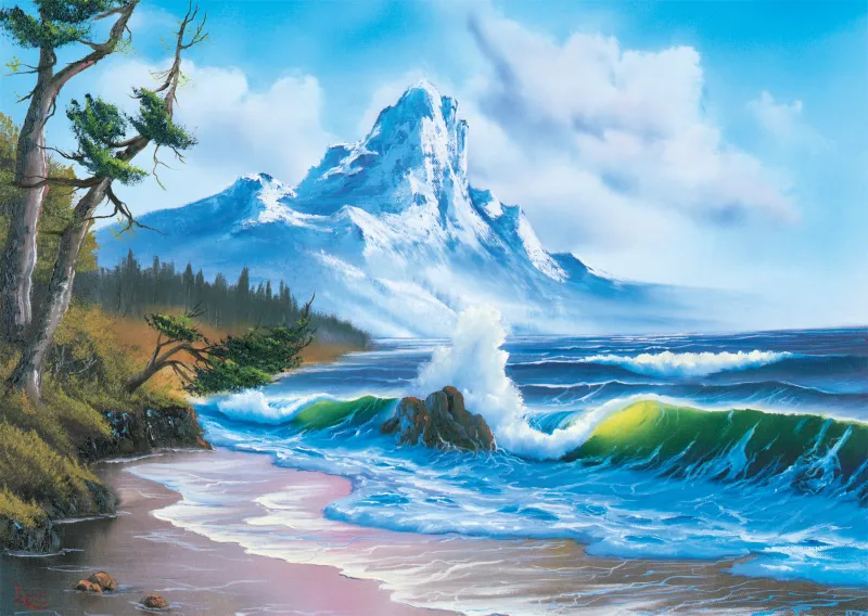 Montagne au Bord de la Mer