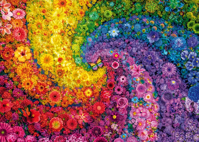 Tourbillon de Fleurs Multicolores