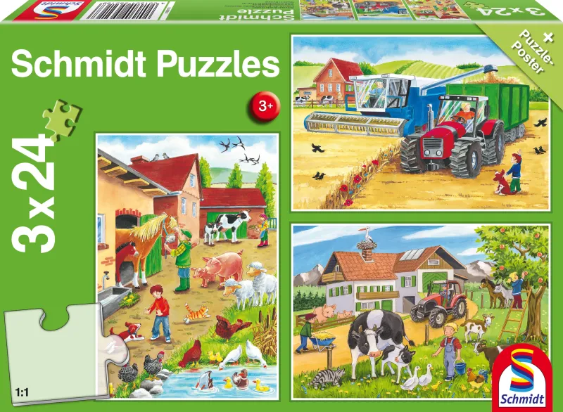 3 Puzzles - A La Ferme
