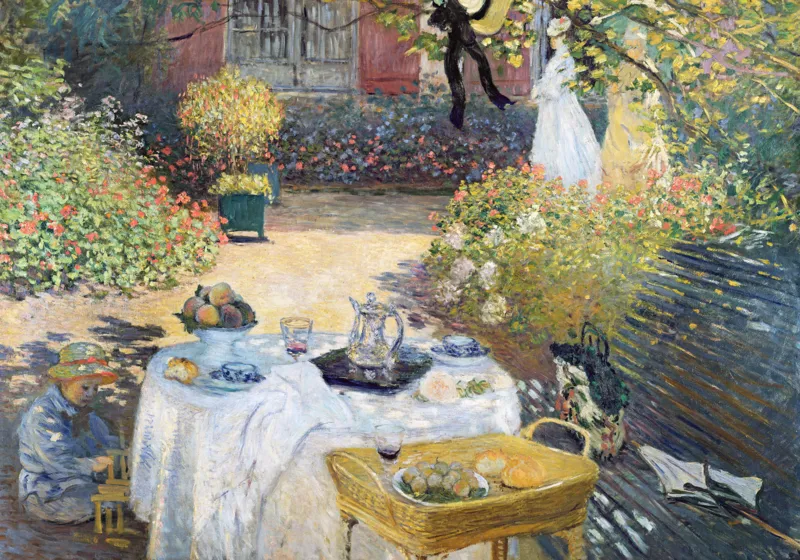 Puzzle en Bois Découpé à la Main - Le Dejeuner