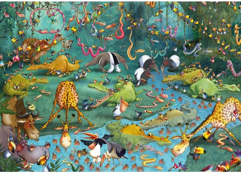 Puzzle en Bois Découpé à la Main - Ruyer : Crocos Et Compagnie