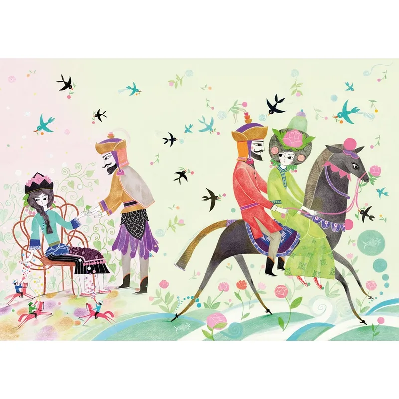 Puzzle en Bois Découpé à la Main - Wang Yi : Les Milles Et Une Nuits