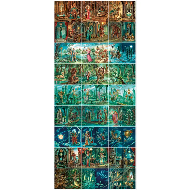 Puzzle en Bois Découpé à la Main - Tarot Du Labyrinthe