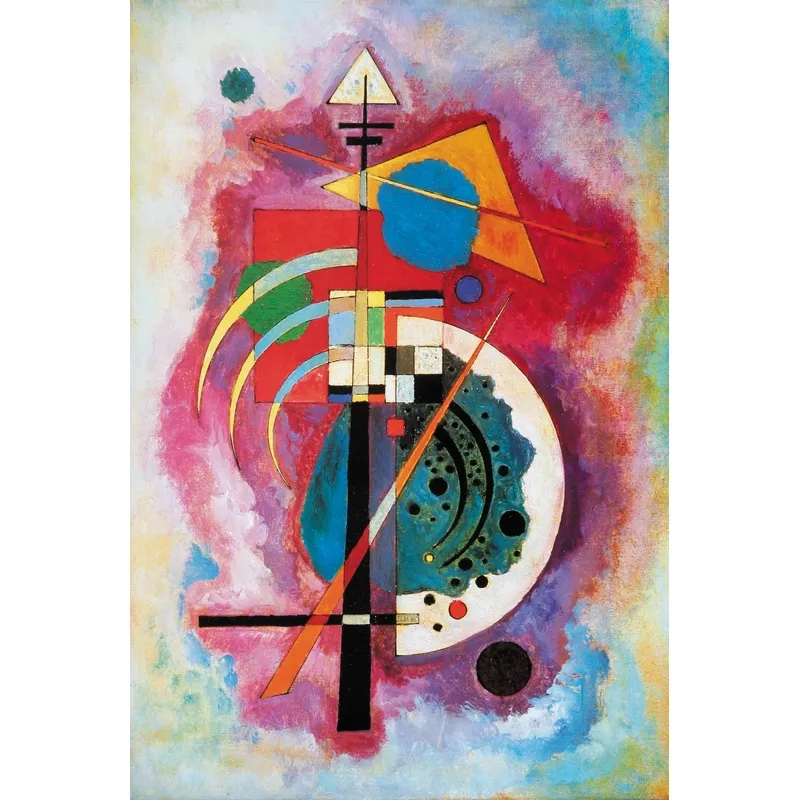 Puzzle en Bois Découpé à la Main - Kandinsky - Hommage À Grohmann