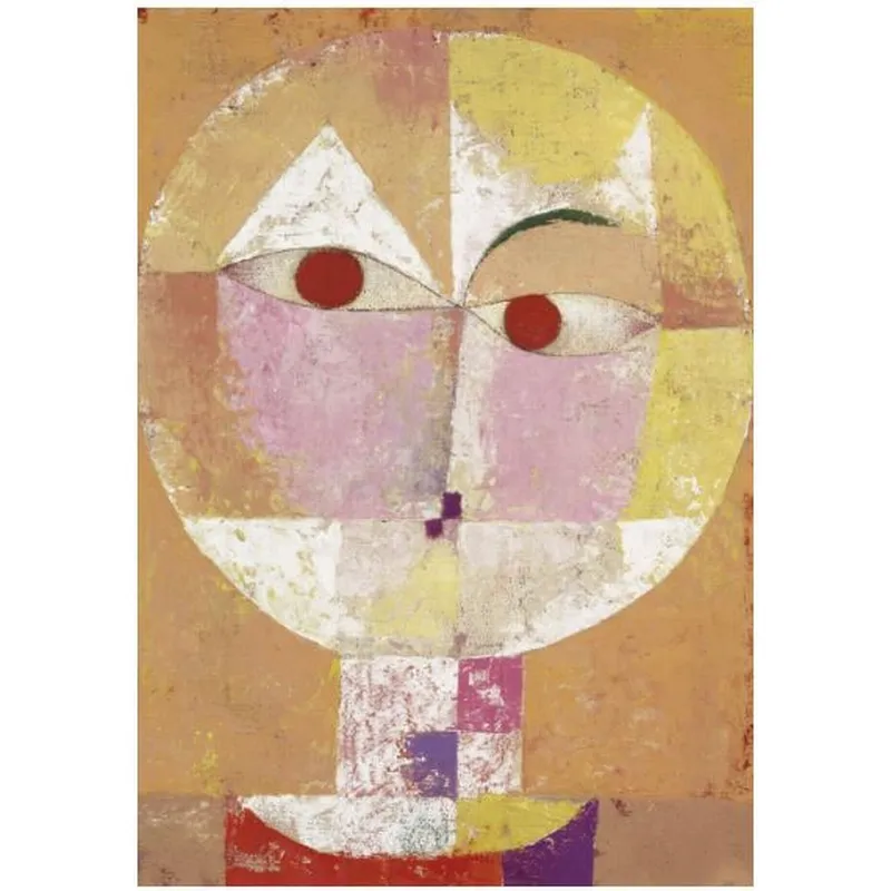 Puzzle en Bois Découpé à la Main - Paul Klee - Senecio