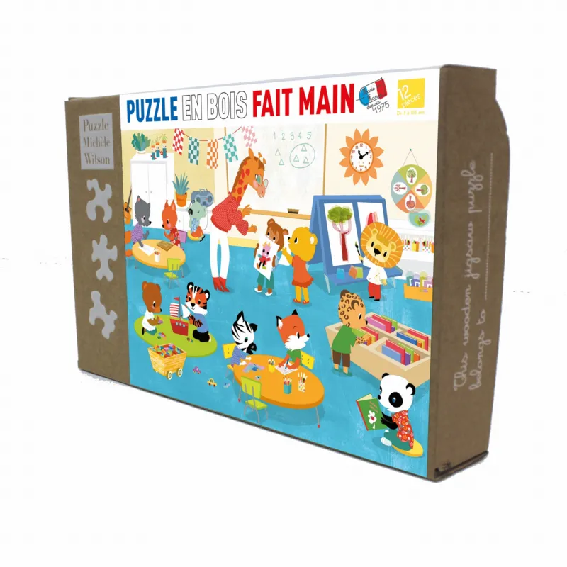 Puzzle en Bois Découpé à la Main - Vive La Maternelle