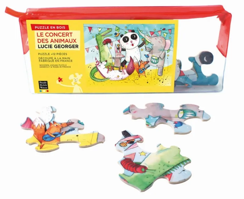 Puzzle en Bois Découpé à la Main - Le Concert Des Animaux