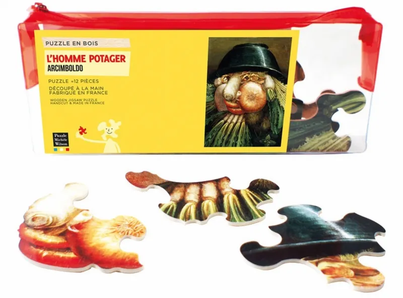 Puzzle en Bois Découpé à la Main - Arcimboldo Giuseppe : L'Homme Potager