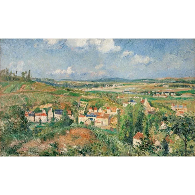 Puzzle en Bois Découpé à la Main - Camille Pissarro - L'Hermitage En Été