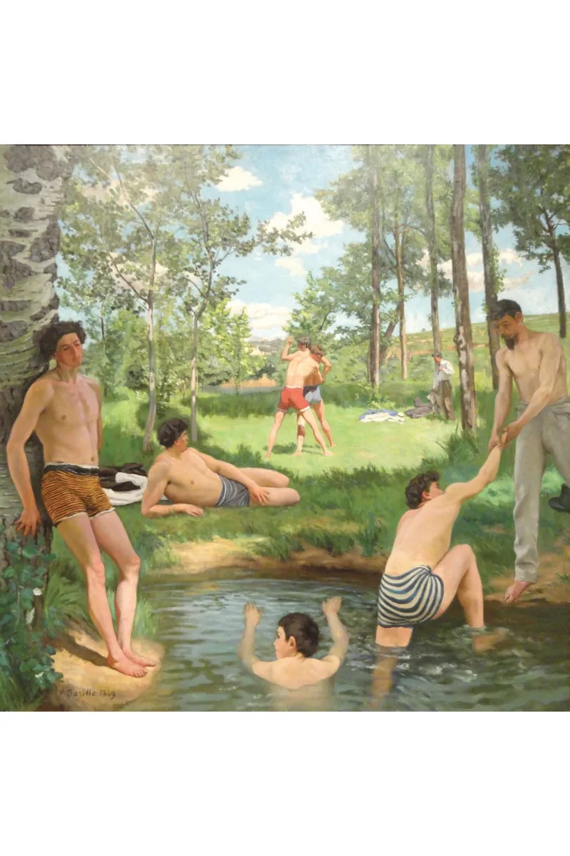 Puzzle en Bois Découpé à la Main - Frédéric Bazille - Scène D'Été