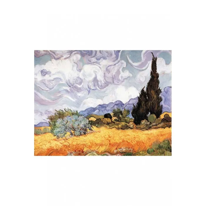 Puzzle en Bois Découpé à la Main - Vincent Van Gogh : Les Blés Jaunes