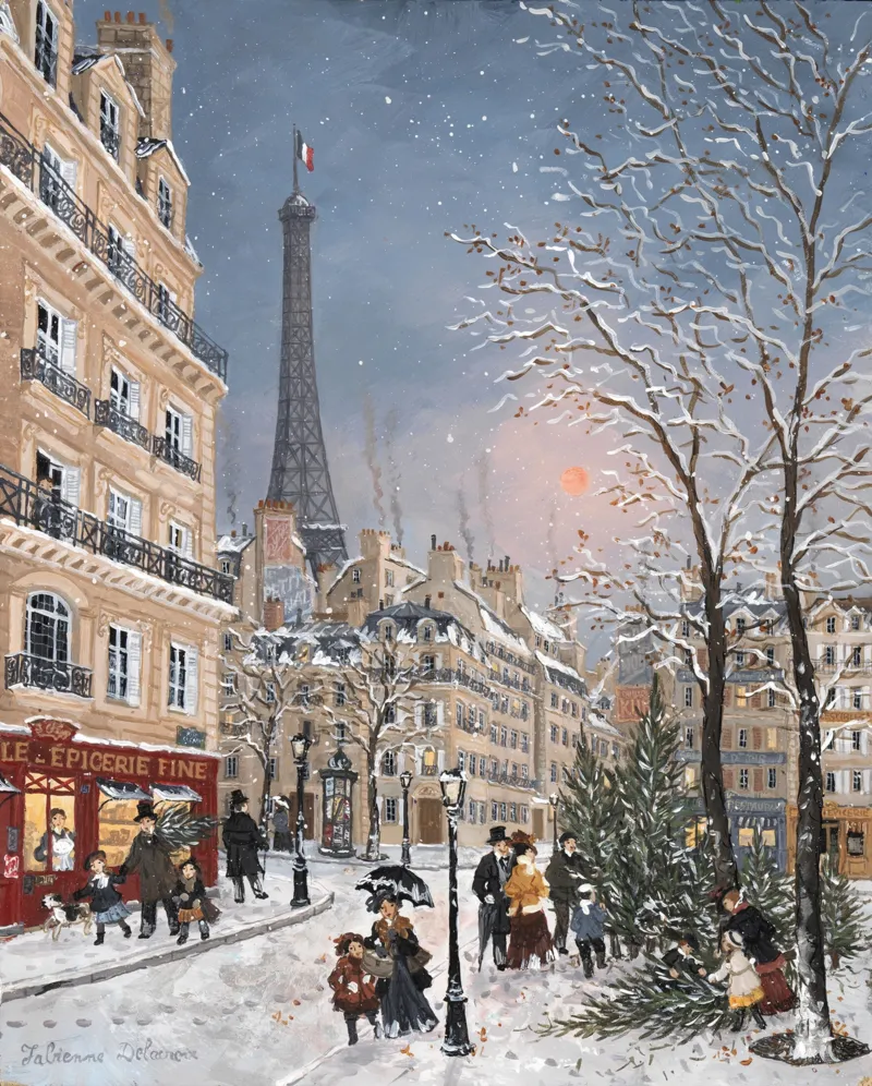 Puzzle en Bois Découpé à la Main - Mi-Décembre