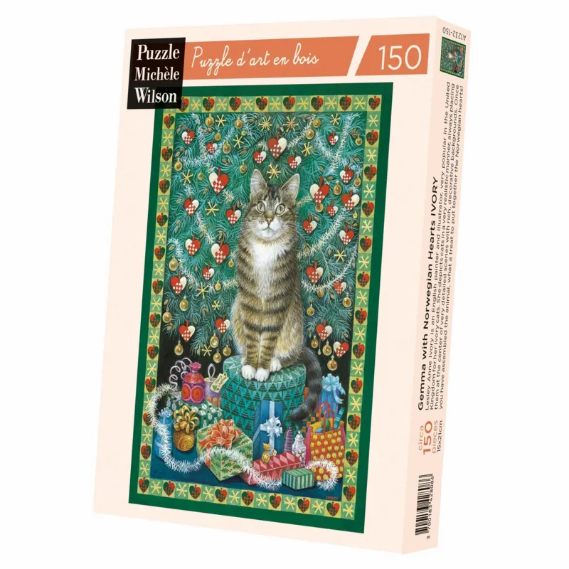 Puzzle en Bois Découpé à la Main - Gemma Et Les Coeurs Norvégiens