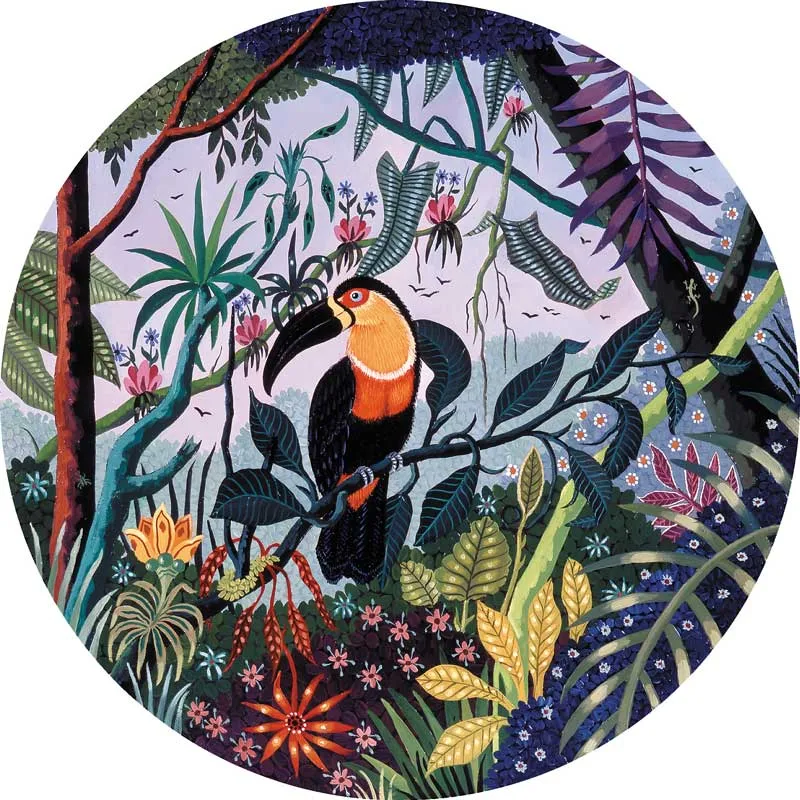 Puzzle en Bois Découpé à la Main - Toucan Ariel