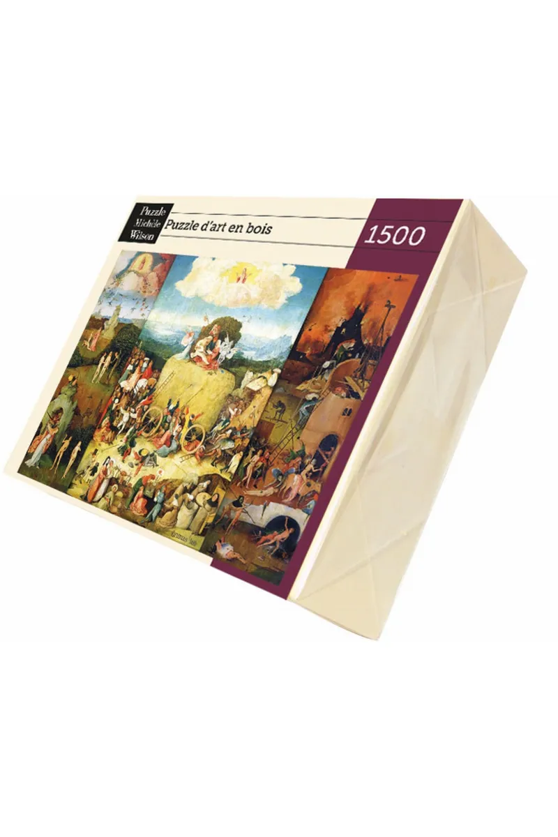 Puzzle en Bois Découpé à la Main - Bosch : La Charrette De Foin