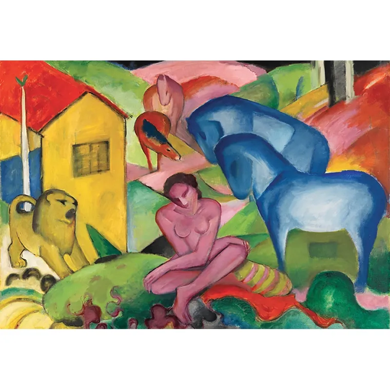 Puzzle en Bois Découpé à la Main - Franz Marc - Le Rêve