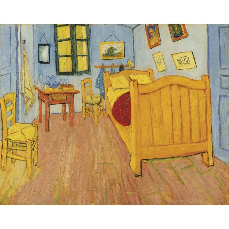 Puzzle en Bois Découpé à la Main - Vincent Van Gogh - La Chambre En Arles