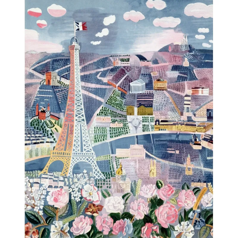 Puzzle en Bois Découpé à la Main - Raoul Dufy - Paris Au Printemps