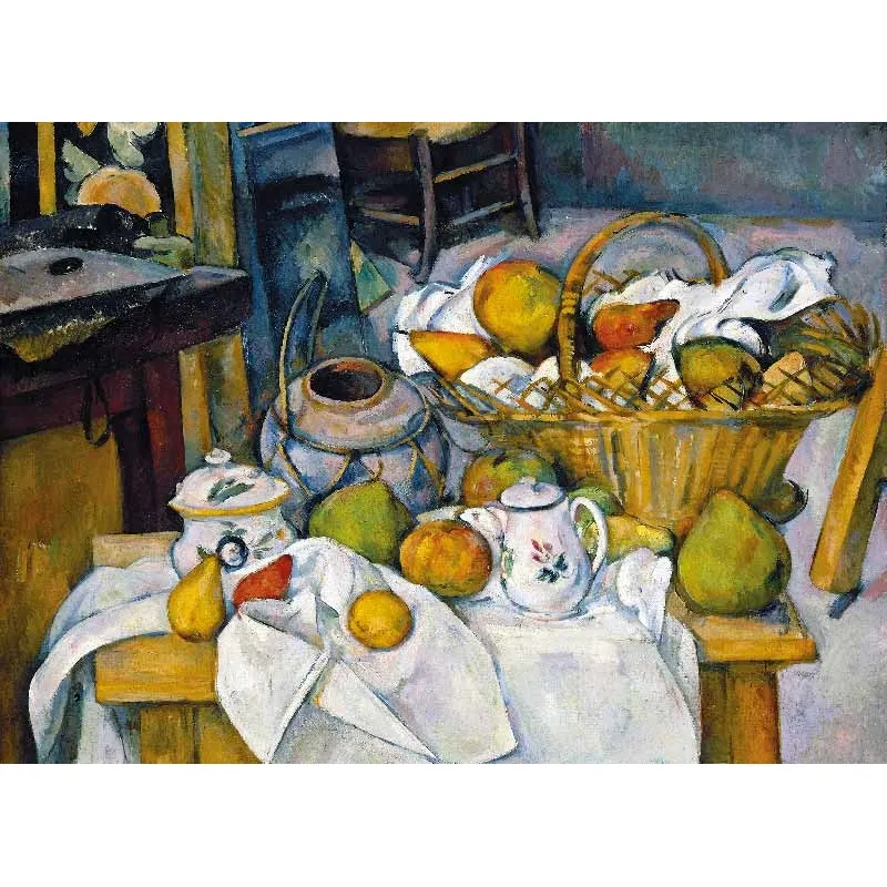 Puzzle en Bois Découpé à la Main - Paul Cézanne - Nature Morte