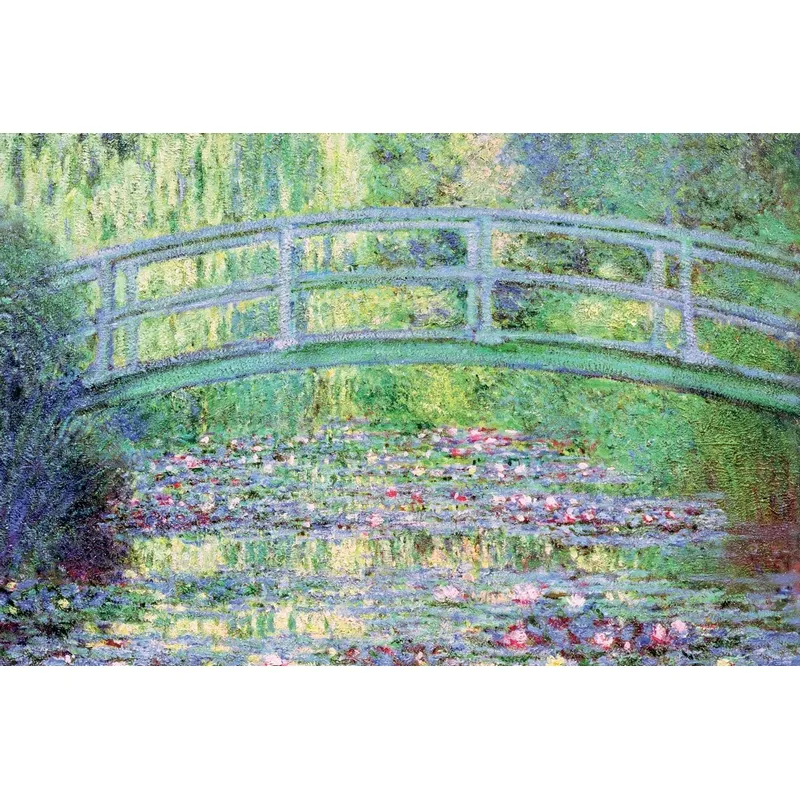 Puzzle en Bois Découpé à la Main - Claude Monet - Le Pont Japonais