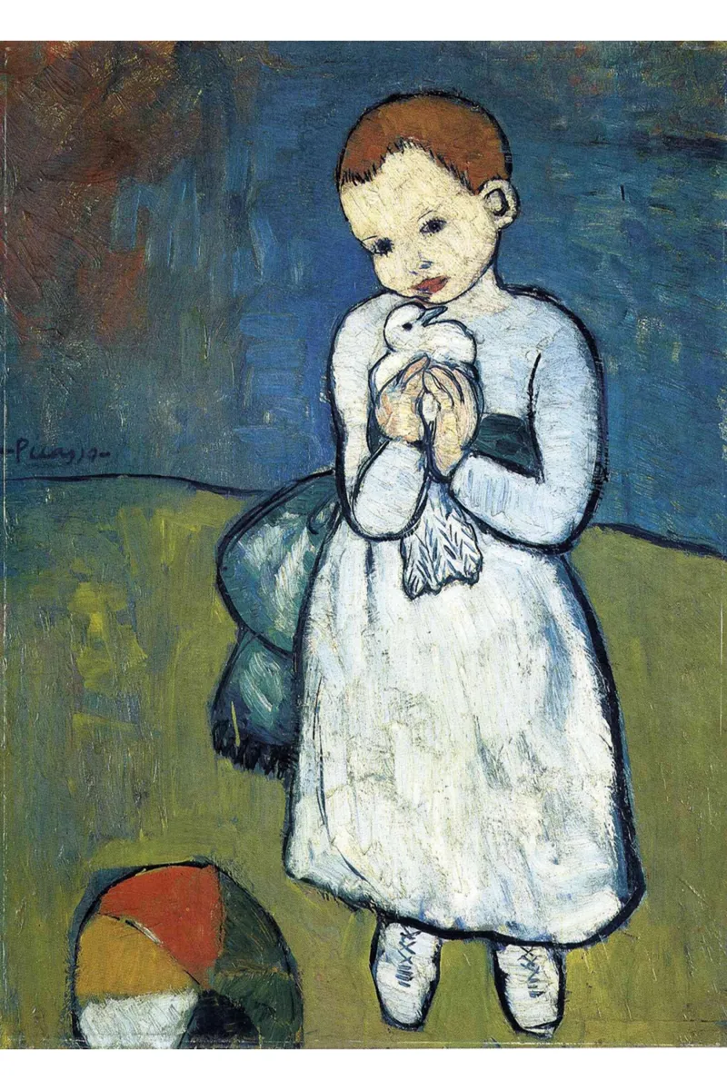 Puzzle en Bois Découpé à la Main - Pablo Picasso : L'Enfant À La Colombe