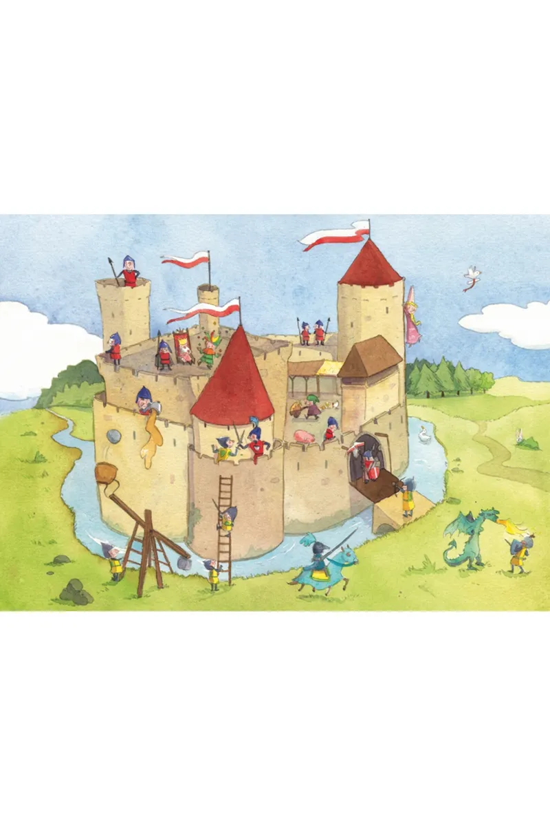 Puzzle en Bois Découpé à la Main - Emilie Vanvolsem : Le Château Fort