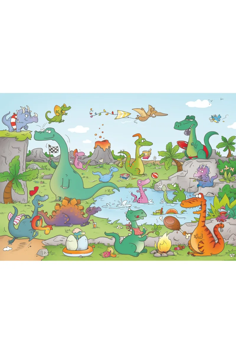 Puzzle en Bois Découpé à la Main - Cacouault : Les Dinosaures