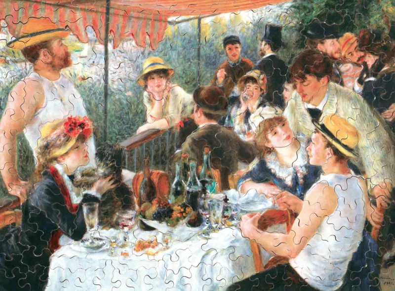 Puzzle en Bois Découpé à la Main - Renoir Auguste : Le Déjeuner Des Canotiers