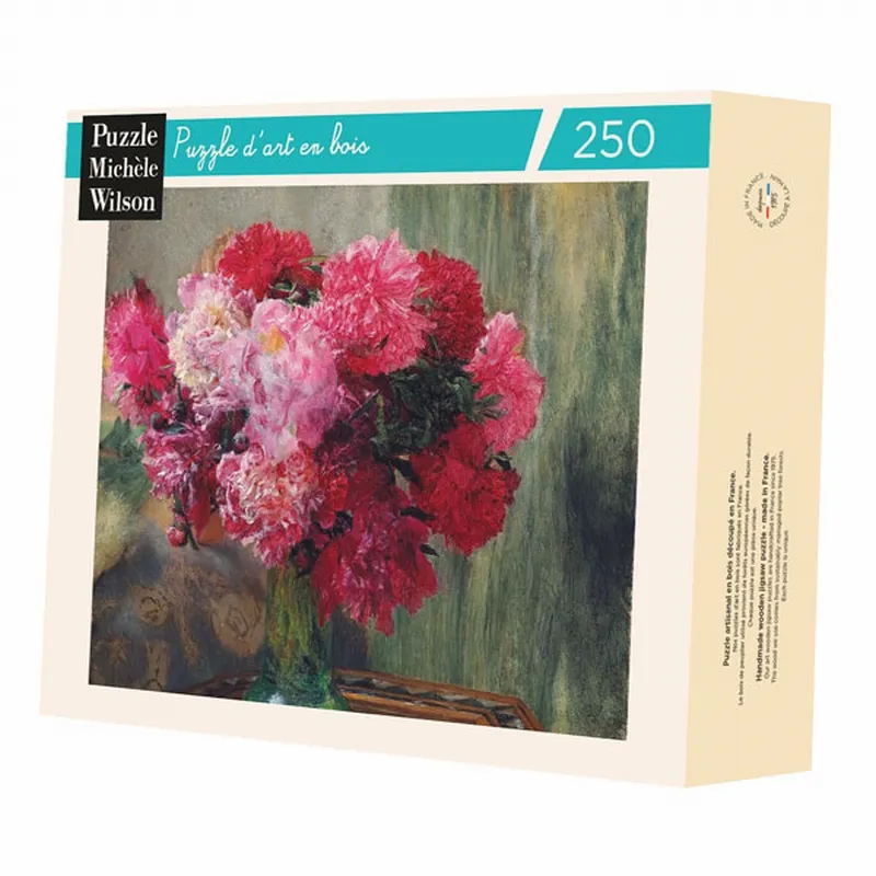 Puzzle en Bois Découpé à la Main - Sir Lawrence Alma-Tadema - Les Pivoines Japonaises