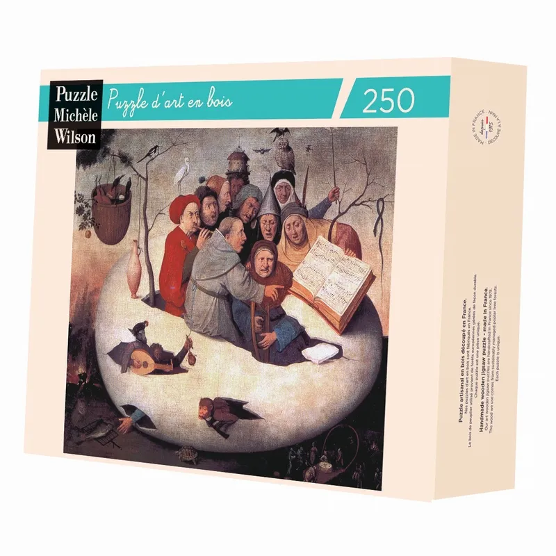 Puzzle en Bois Découpé à la Main - Bosch - Le Concert Dans L'Oeuf