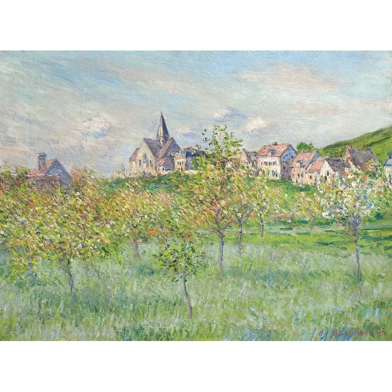 Puzzle en Bois Découpé à la Main - Claude Monet - Printemps À Giverny
