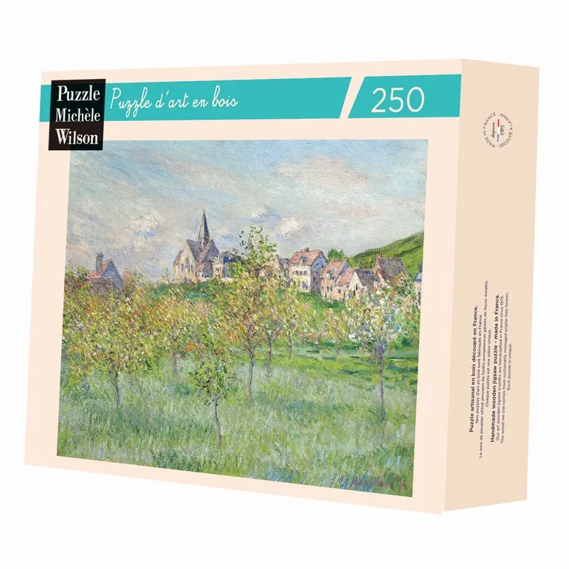 Puzzle en Bois Découpé à la Main - Claude Monet - Printemps À Giverny