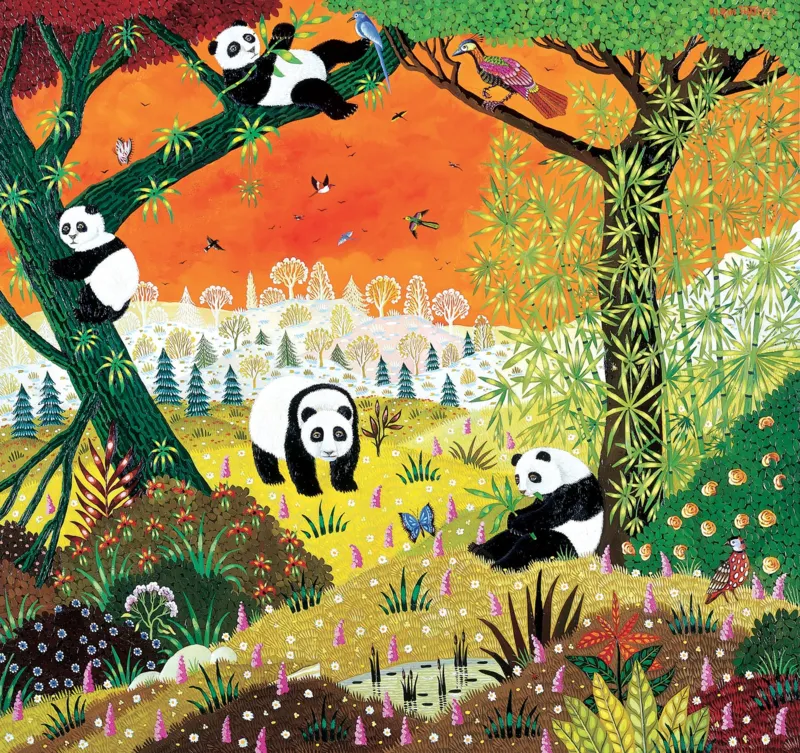 Puzzle en Bois Découpé à la Main - Thomas - Les Pandas