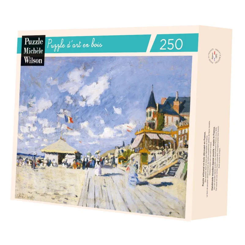 Puzzle en Bois Découpé à la Main - Sur Les Planches De Trouville