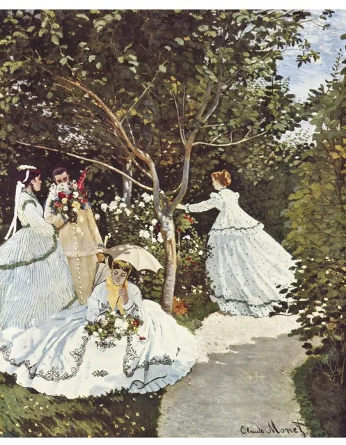 Puzzle en Bois Découpé à la Main - Claude Monet - Femmes Au Jardin
