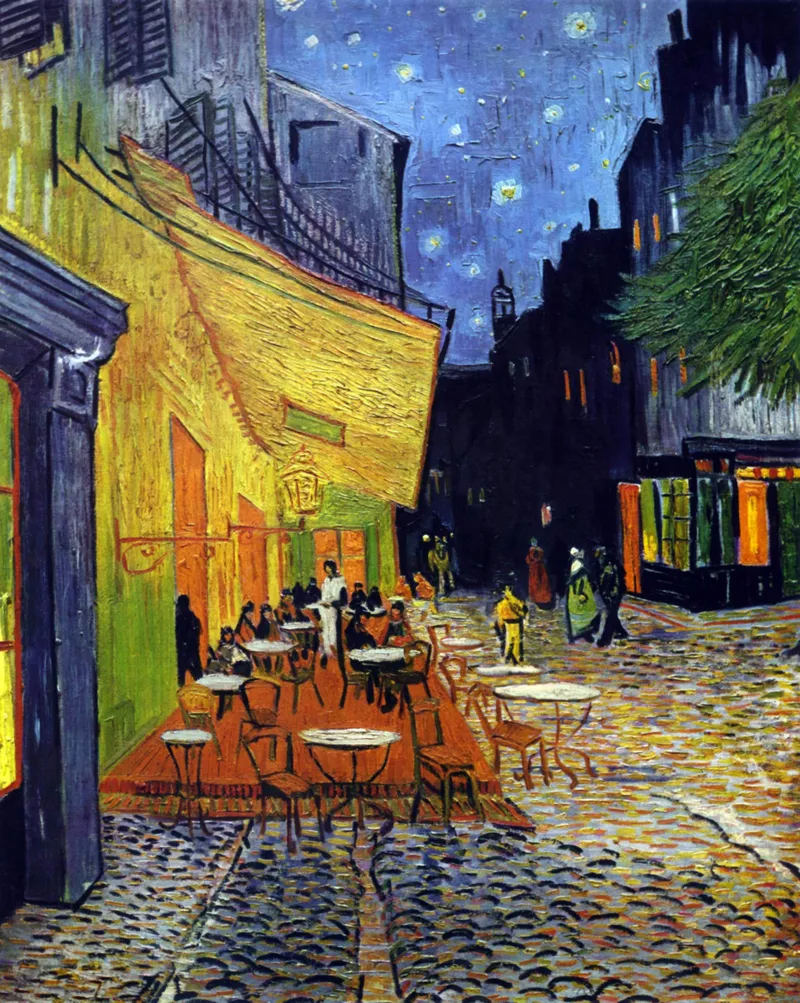 Puzzle en Bois Découpé à la Main - Van Gogh : Le Café Le Soir