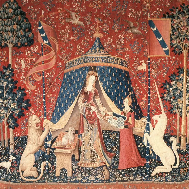 Puzzle en Bois Découpé à la Main - La Dame À La Licorne : Mon Seul Désir