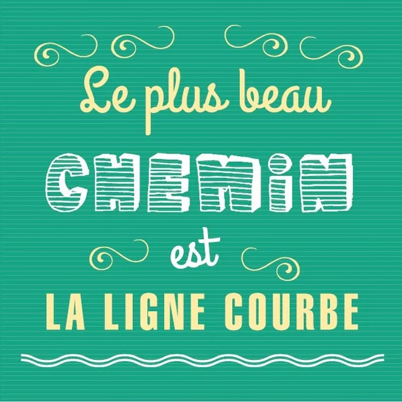 Puzzle en Bois Découpé à la Main - La Ligne Courbe