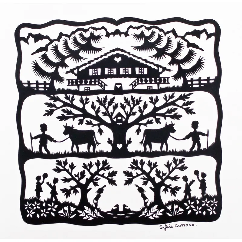 Puzzle en Bois Découpé à la Main - Alpage