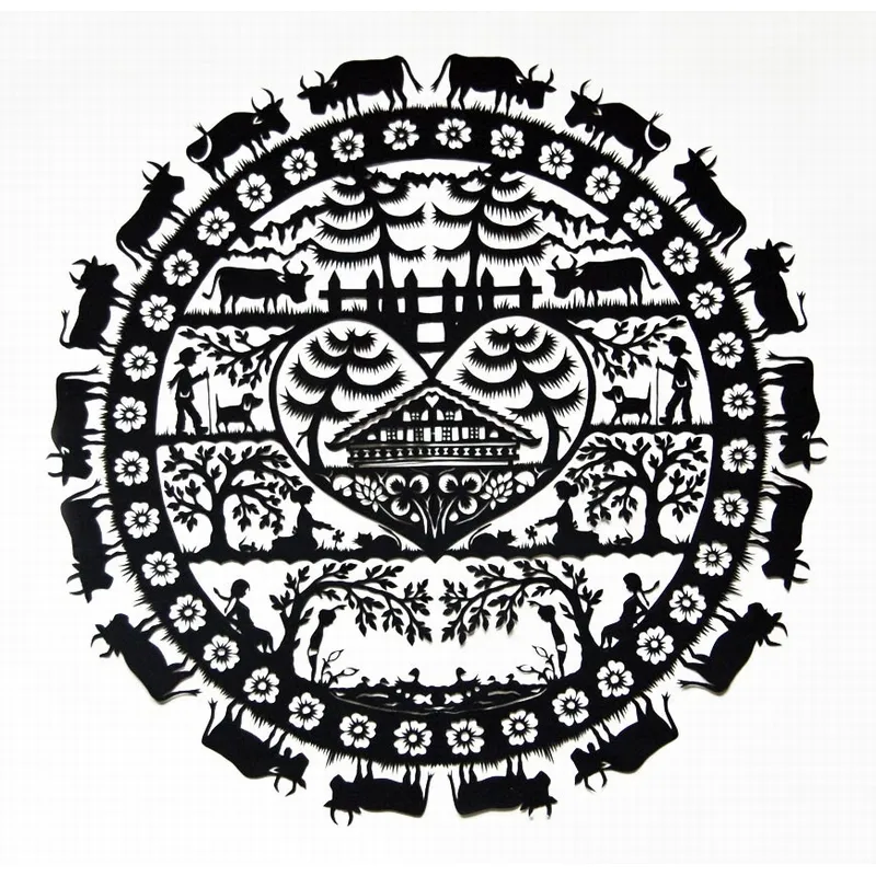 Puzzle en Bois Découpé à la Main - Coeur