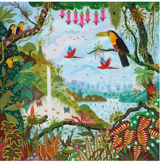 Puzzle en Bois Découpé à la Main - Alain Thomas: Jardin D'Eden