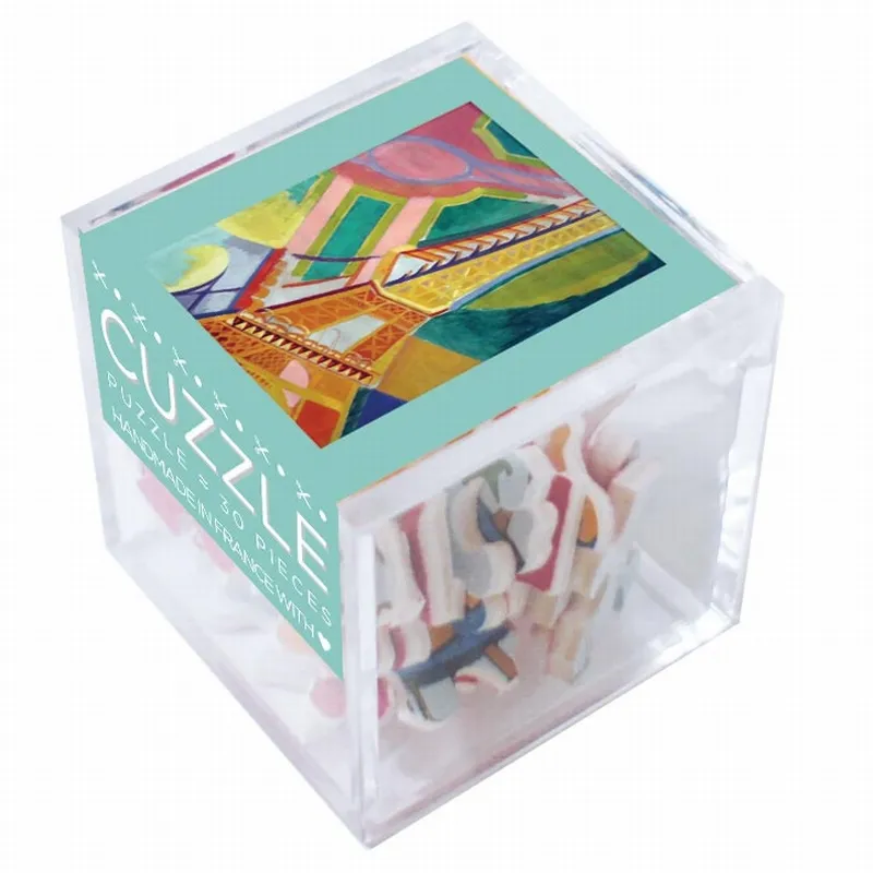 Puzzle en Bois Découpé à la Main - Robert Delaunay: La Tour Eiffel