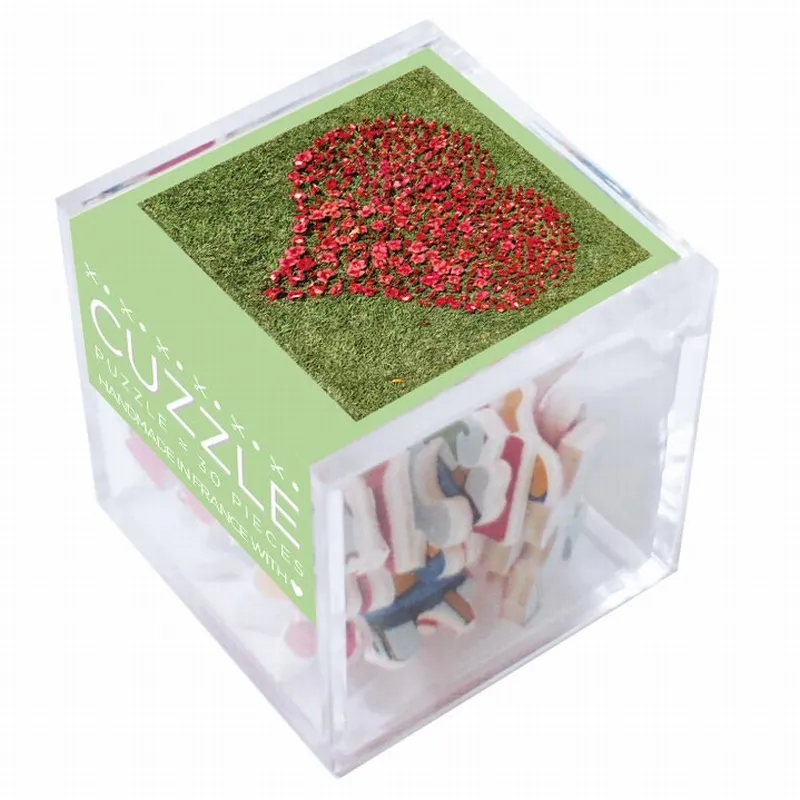 Puzzle en Bois Découpé à la Main - Je T'Aime