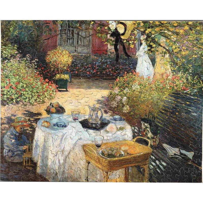Puzzle en Bois Découpé à la Main - Claude Monet - Le Déjeuner