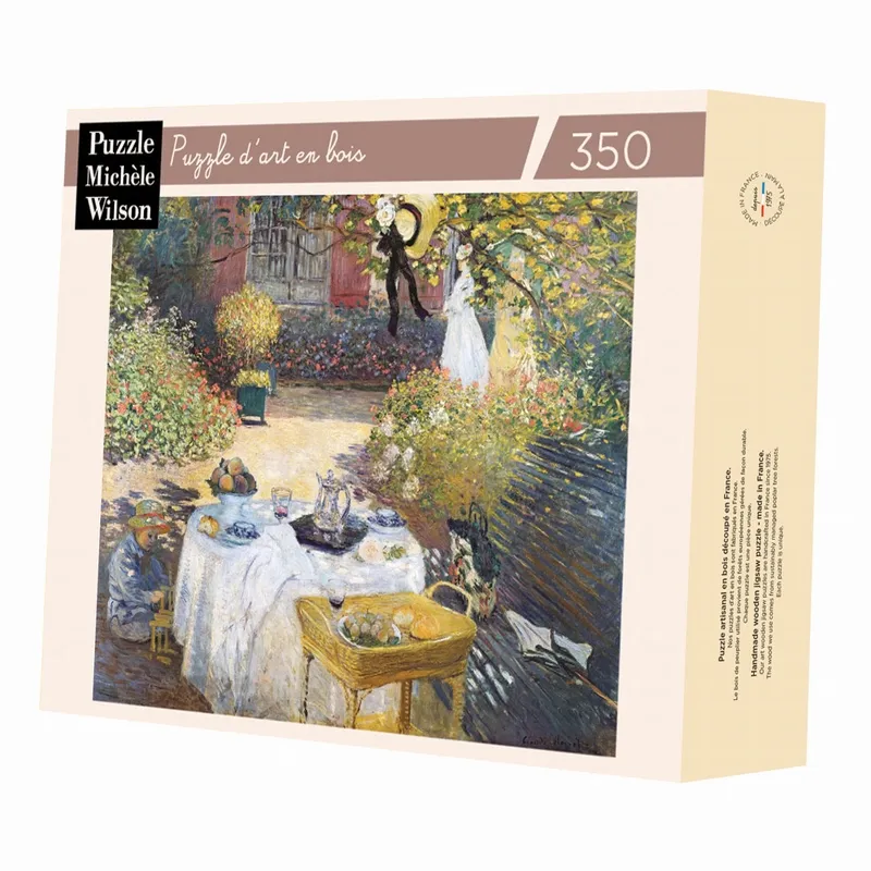 Puzzle en Bois Découpé à la Main - Claude Monet - Le Déjeuner