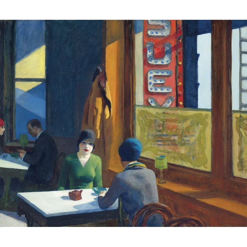 Puzzle en Bois Découpé à la Main - Edward Hopper - Chop Suey