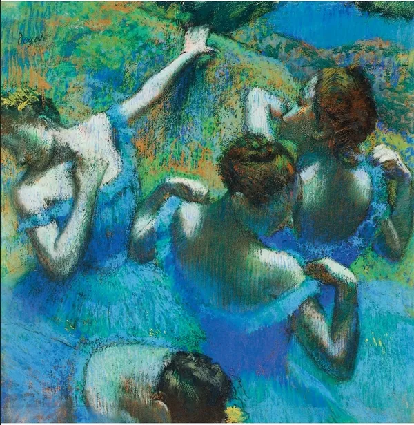 Puzzle en Bois Découpé à la Main - Degas Edgar : Danseuses Bleues