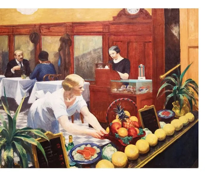 Puzzle en Bois Découpé à la Main - Hopper Edward - Table Pour Dames, 1930