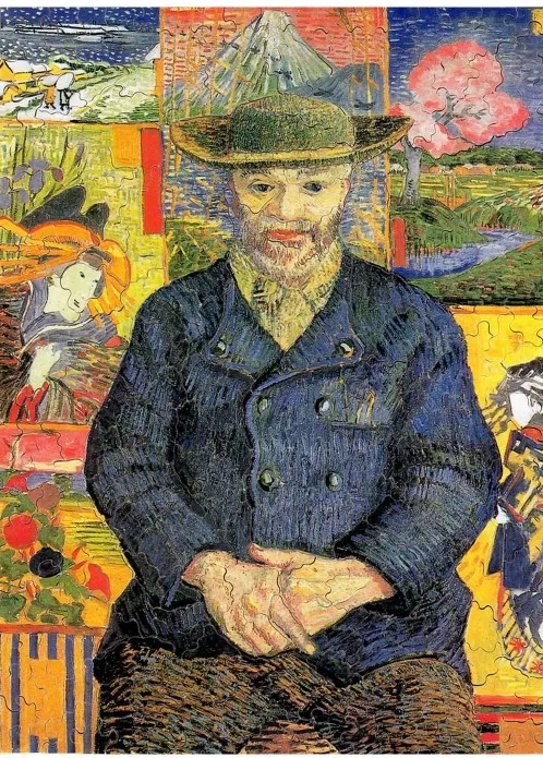 Handgeschnittenes Holzpuzzle - Van Gogh Vincent - Portrait Of Père Tanguy, 1887