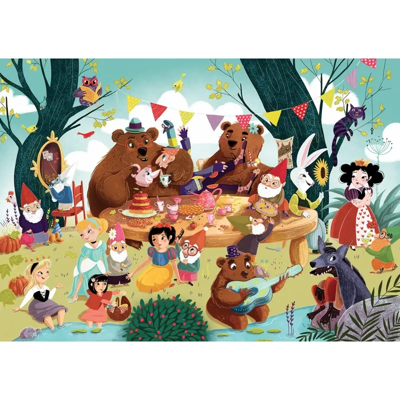 Puzzle en Bois Découpé à la Main - Il Était Une Fois...